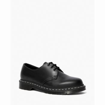 Dr Martens Férfi 1461 Contrast Stitch Smooth Bőr Oxford Cipő Fekete